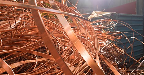 chatarra cobre, tipos de chatarra de cobre